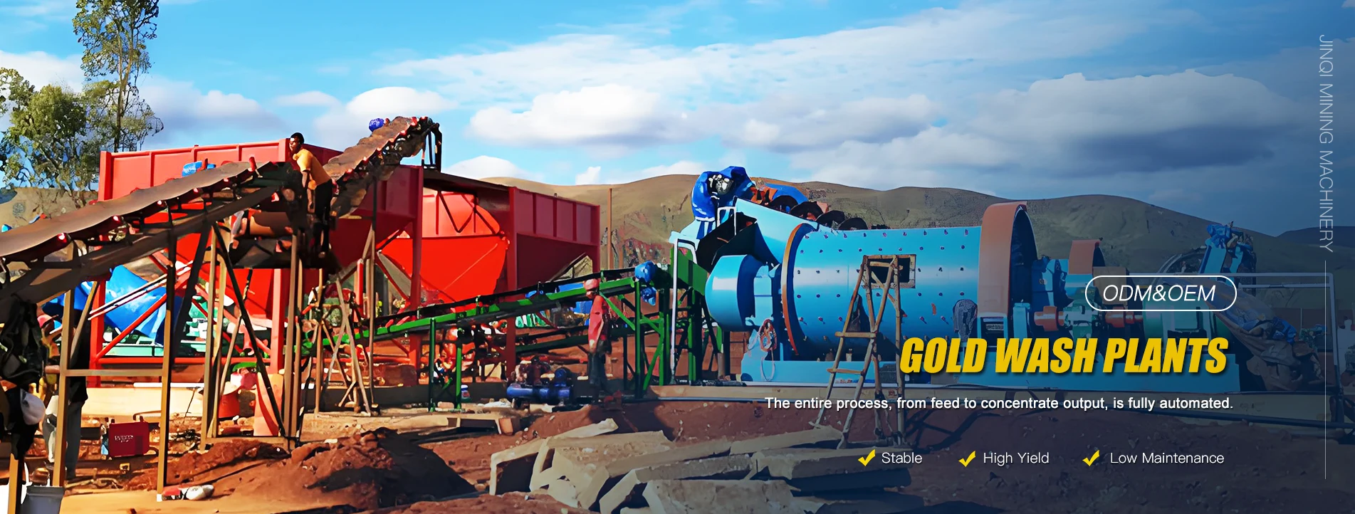 High-Performance Gold Wash Planzen Factory